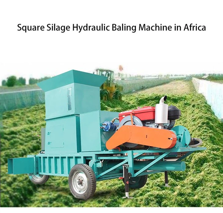 Square silage hydraulic baler3